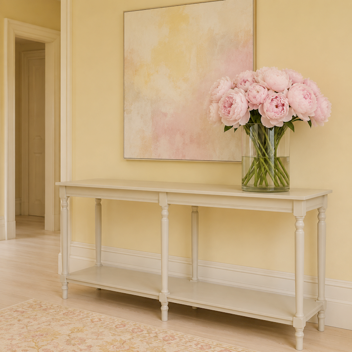 *ANTIQUE PEARL LARGE CONSOLE TABLE 160x40x80cm